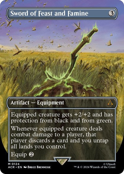 Sword of Feast and Famine (Borderless) (Universes Beyond: Assassin's Creed) Near Mint Foil
