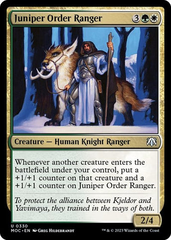 Juniper Order Ranger (Commander: March of the Machine) Near Mint