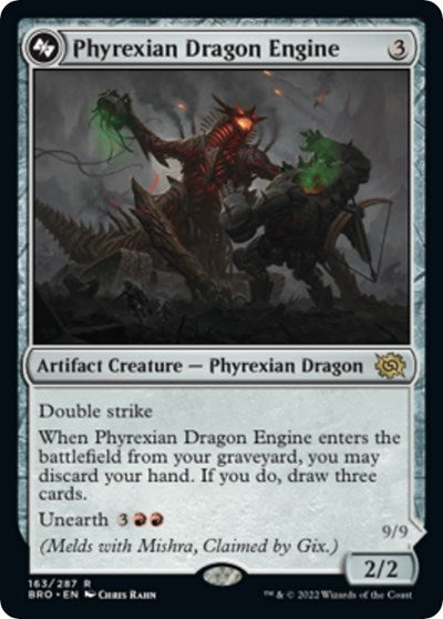 Phyrexian Dragon Engine (The Brothers' War) Near Mint Foil