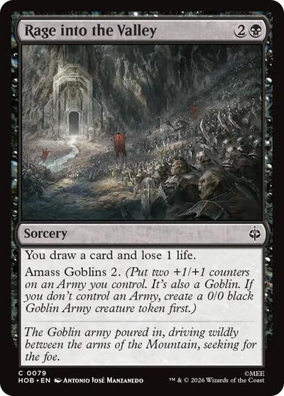 Rage into the Valley (The Hobbit) Near Mint Foil