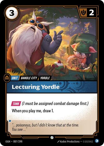 Lecturing Yordle (Origins) Near Mint Foil