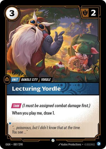 Lecturing Yordle (Origins) Near Mint
