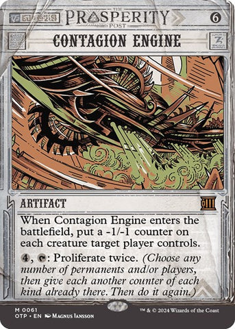 Contagion Engine (Outlaws of Thunder Junction: Breaking News) Near Mint