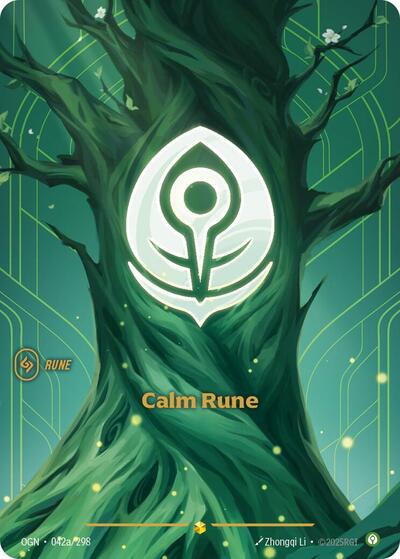 Calm Rune (Alternate Art) (Origins) Near Mint Foil
