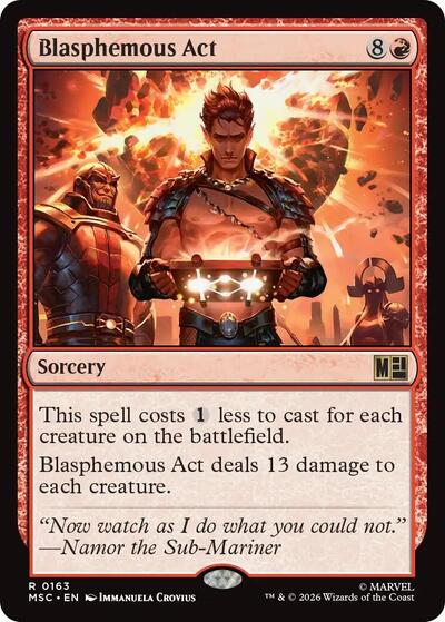 Blasphemous Act (Commander: Marvel Super Heroes) Near Mint