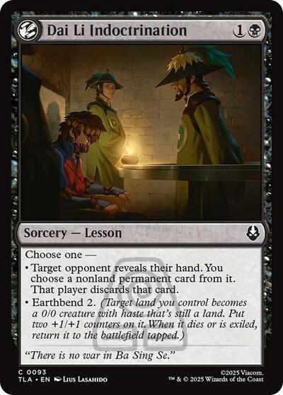 Dai Li Indoctrination (Avatar: The Last Airbender) Near Mint
