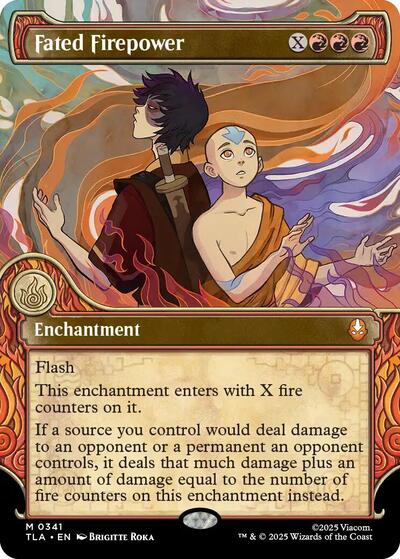 Fated Firepower (Showcase) (Avatar: The Last Airbender) Near Mint