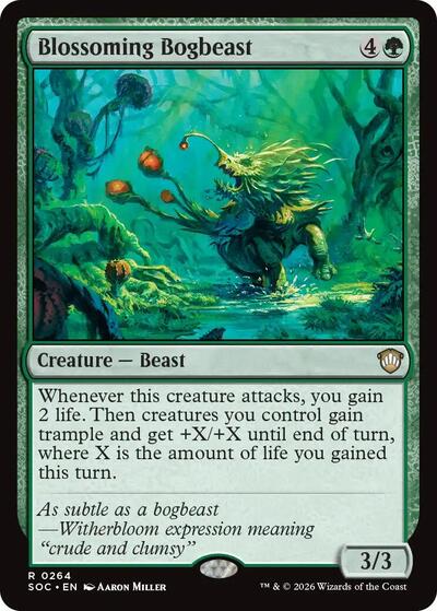 Blossoming Bogbeast (Commander: Secrets of Strixhaven) Near Mint