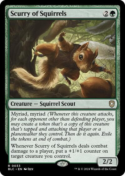 Scurry of Squirrels (Commander: Bloomburrow) Near Mint