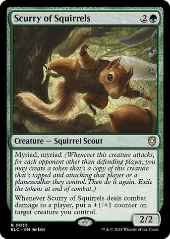 Scurry of Squirrels (Commander: Bloomburrow) Near Mint