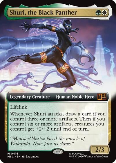 Shuri, the Black Panther (Extended Art) (Commander: Marvel Super Heroes) Near Mint