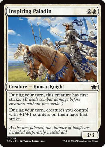 Inspiring Paladin (Foundations) Near Mint Foil