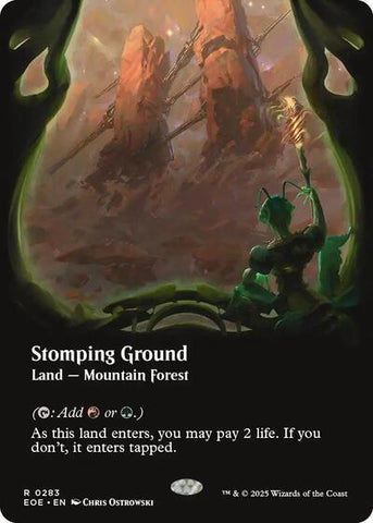 Stomping Ground (Borderless) (Edge of Eternities) Near Mint