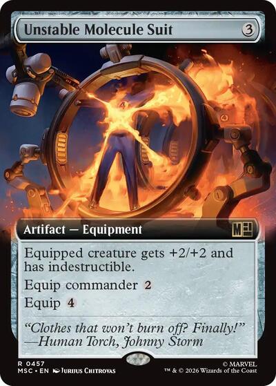 Unstable Molecule Suit (Extended Art) (Commander: Marvel Super Heroes) Near Mint