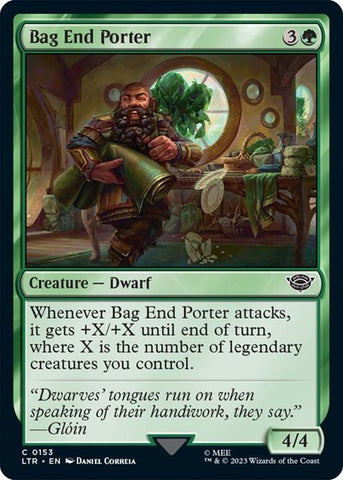 Bag End Porter (Universes Beyond: The Lord of the Rings: Tales of Middle-earth) Near Mint Foil