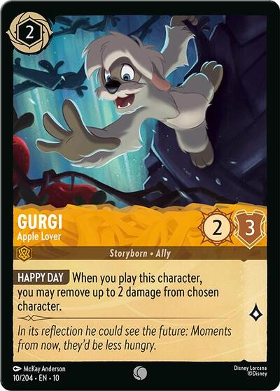 Gurgi - Apple Lover (Whispers in the Well) Near Mint Cold Foil