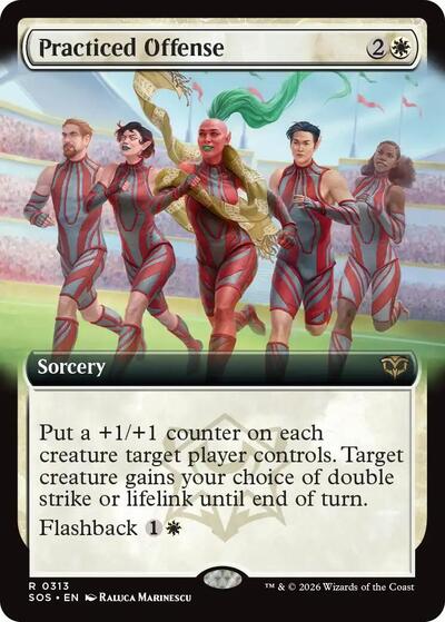 Practiced Offense (Extended Art) (Secrets of Strixhaven) Near Mint
