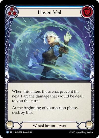 Haven Veil (Blue) (Omens of the Third Age) Near Mint Foil