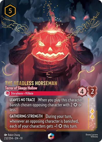The Headless Horseman - Terror of Sleepy Hollow (Enchanted) (Whispers in the Well) Near Mint Holofoil