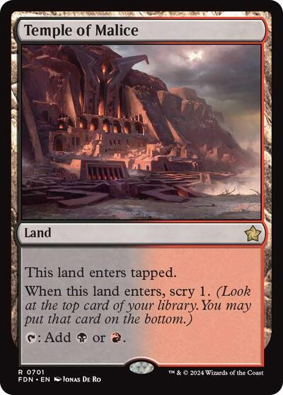 Temple of Malice (Foundations) Near Mint
