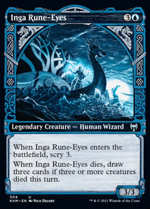 Inga Rune-Eyes (Showcase) (Kaldheim) Near Mint