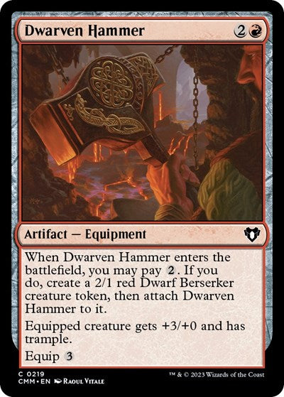 Dwarven Hammer (Commander Masters) Near Mint Foil
