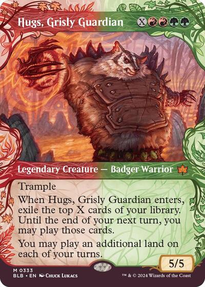 Hugs, Grisly Guardian (Showcase) (Bloomburrow) Near Mint
