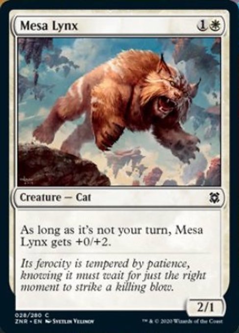 Mesa Lynx (Zendikar Rising) Near Mint Foil