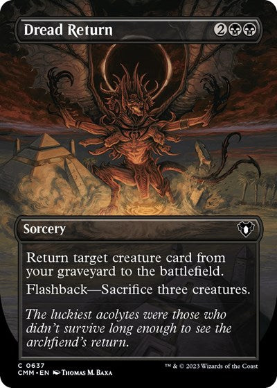 Dread Return (Borderless) (Commander Masters) Near Mint