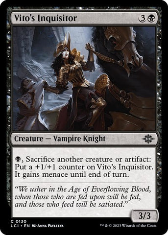 Vito's Inquisitor (The Lost Caverns of Ixalan) Near Mint Foil