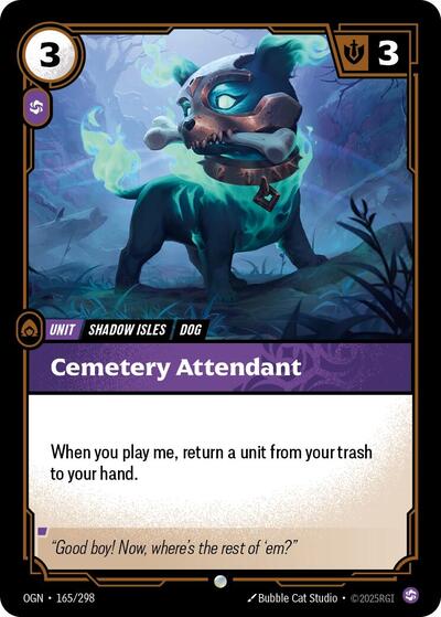 Cemetery Attendant (Origins) Near Mint Foil