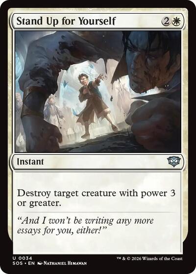 Stand Up for Yourself (Secrets of Strixhaven) Near Mint Foil