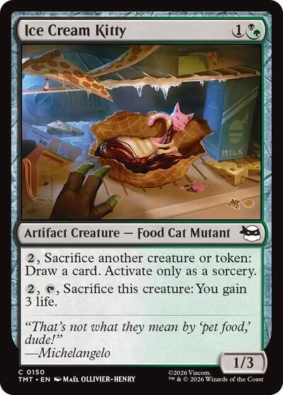 Ice Cream Kitty (Teenage Mutant Ninja Turtles) Near Mint Foil