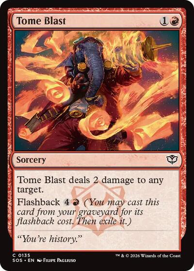 Tome Blast (Secrets of Strixhaven) Near Mint Foil