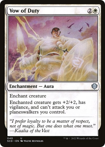 Vow of Duty (Commander 2022 Starter Decks) Near Mint