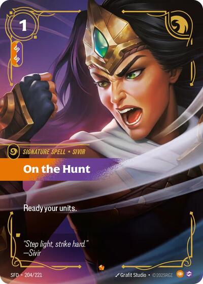 On the Hunt (Spiritforged) Near Mint Foil