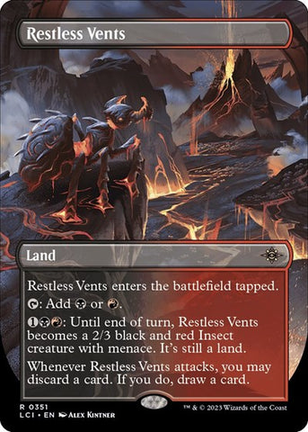 Restless Vents (Borderless) (The Lost Caverns of Ixalan) Near Mint