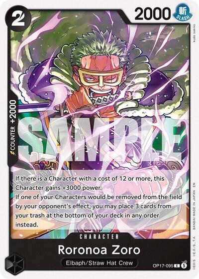 Roronoa Zoro (The World's Strongest Warriors) Near Mint