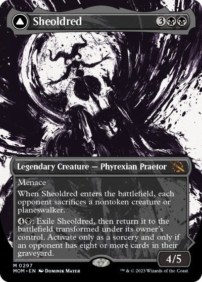 Sheoldred (Showcase) (March of the Machine) Light Play