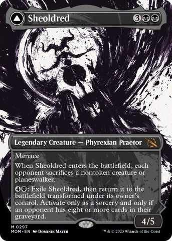 Sheoldred (Showcase) (March of the Machine) Light Play