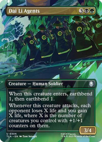Dai Li Agents (Borderless) (Avatar: The Last Airbender) Near Mint