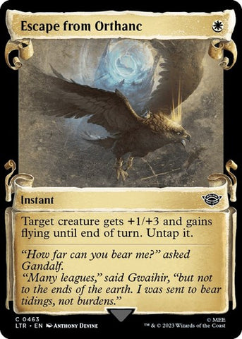 Escape from Orthanc (Showcase Scrolls) (Universes Beyond: The Lord of the Rings: Tales of Middle-earth) Near Mint Foil