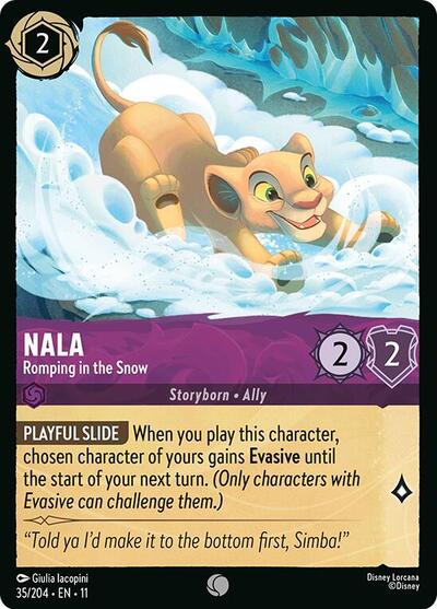 Nala - Romping in the Snow (Winterspell) Near Mint