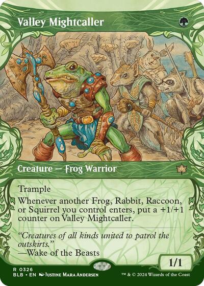 Valley Mightcaller (Showcase) (Bloomburrow) Near Mint