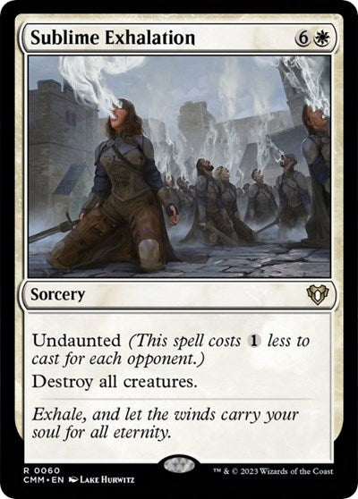 Sublime Exhalation (Commander Masters) Light Play Foil