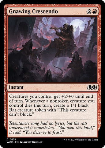 Gnawing Crescendo (Wilds of Eldraine) Near Mint
