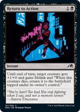 Return to Action (Kamigawa: Neon Dynasty) Near Mint Foil