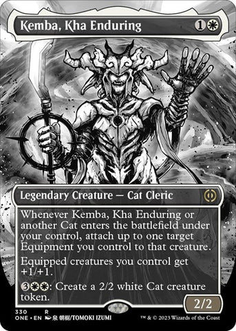 Kemba, Kha Enduring (Borderless) (Phyrexia: All Will Be One) Near Mint Foil
