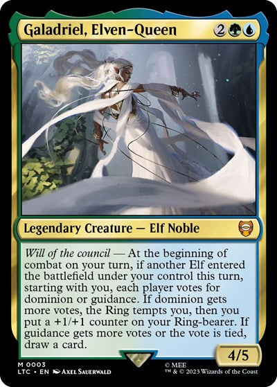 Galadriel, Elven-Queen (Commander: The Lord of the Rings: Tales of Middle-earth) Near Mint Foil