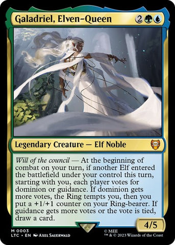 Galadriel, Elven-Queen (Commander: The Lord of the Rings: Tales of Middle-earth) Near Mint Foil